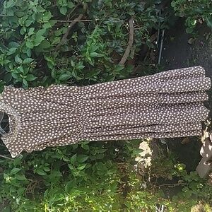 Polka Dot Midi Dress SZ S